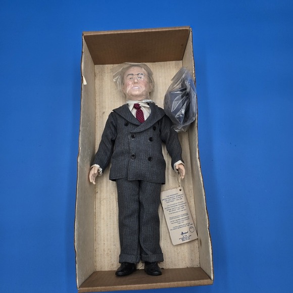 Vintage 1985 14" FDR Franklin Roosevelt Doll #7641 Effanbee‎  USA - Picture 1 of 7